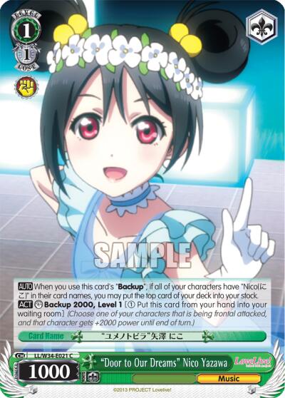 "Door to Our Dreams" Nico Yazawa