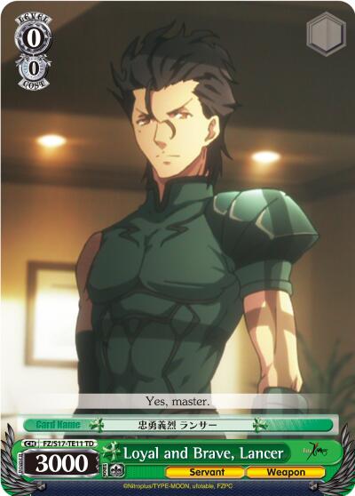 Loyal and Brave, Lancer (TD)