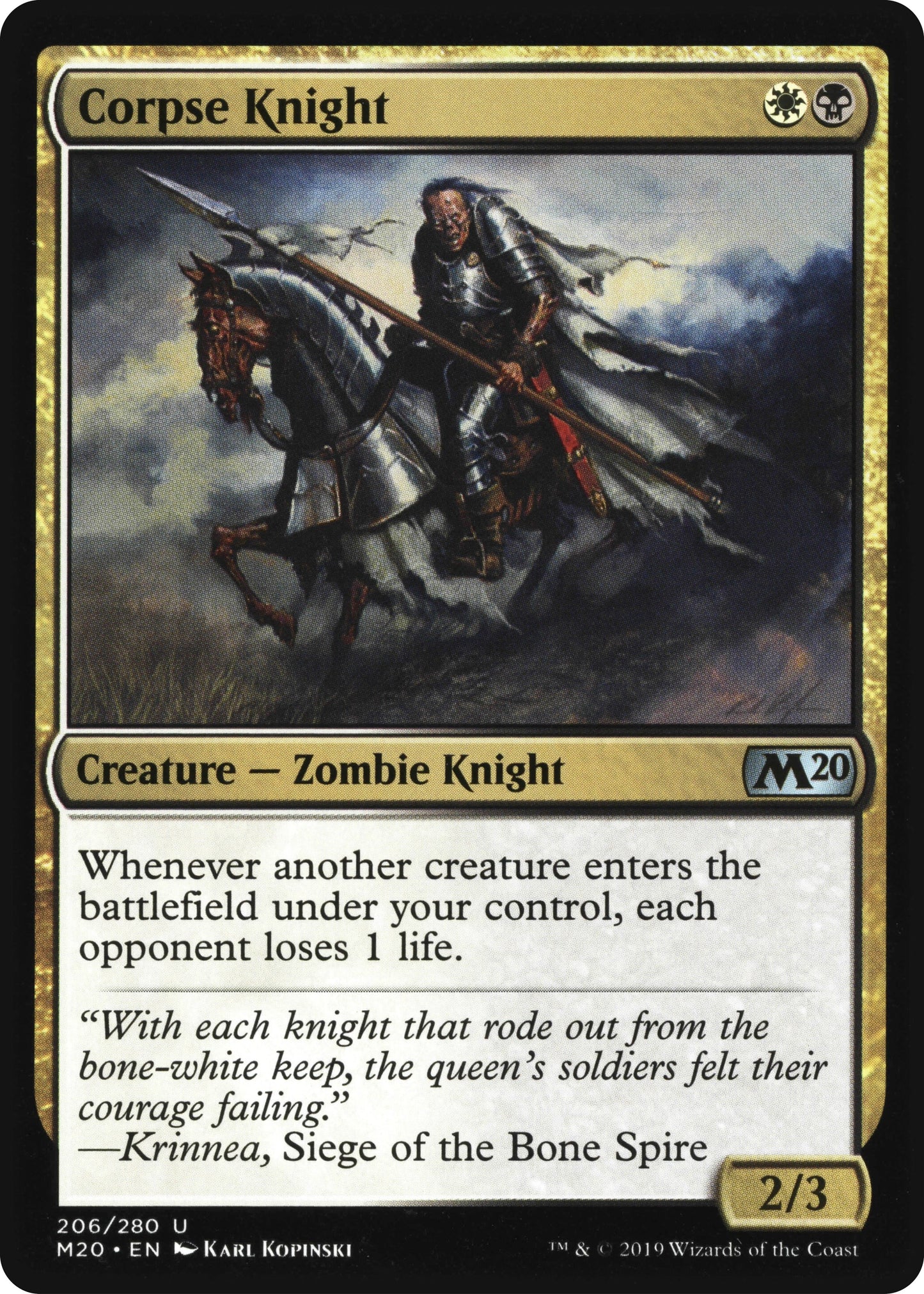 Corpse Knight (2/3 Misprint)