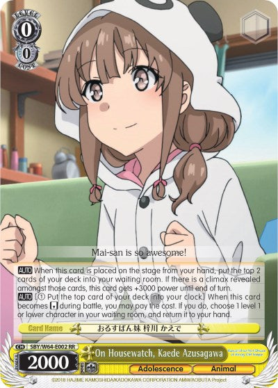 On Housewatch, Kaede Azusagawa