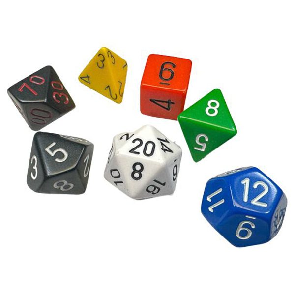 Polyhedral 7-Die Set: Nostalgia Opaque