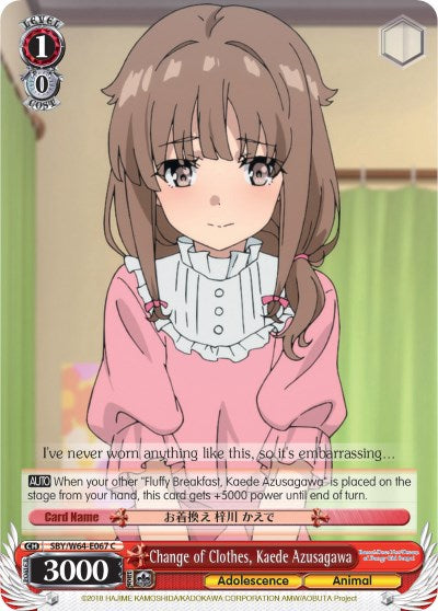 Change of Clothes, Kaede Azusagawa