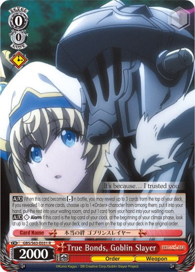 True Bonds, Goblin Slayer