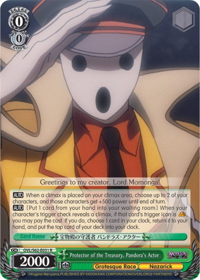 Protector of the Treasury, Pandora's Actor