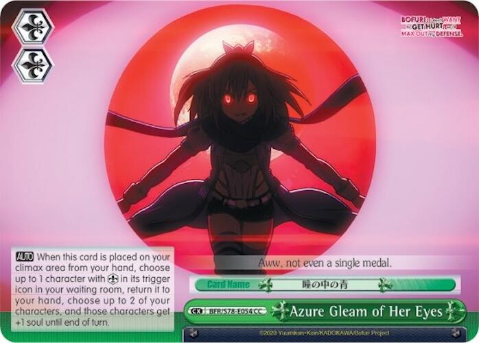 Azure Gleam of Her Eyes