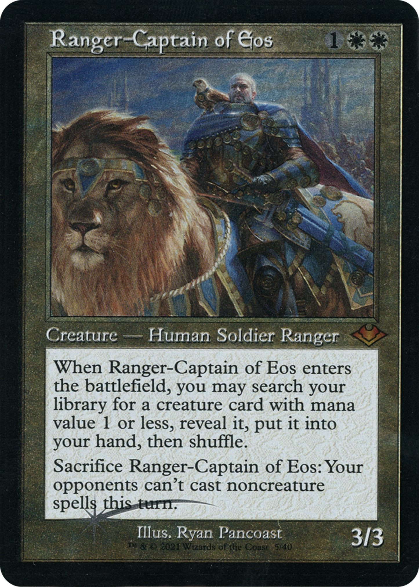 Ranger-Captain of Eos (Retro Frame) (Foil Etched)