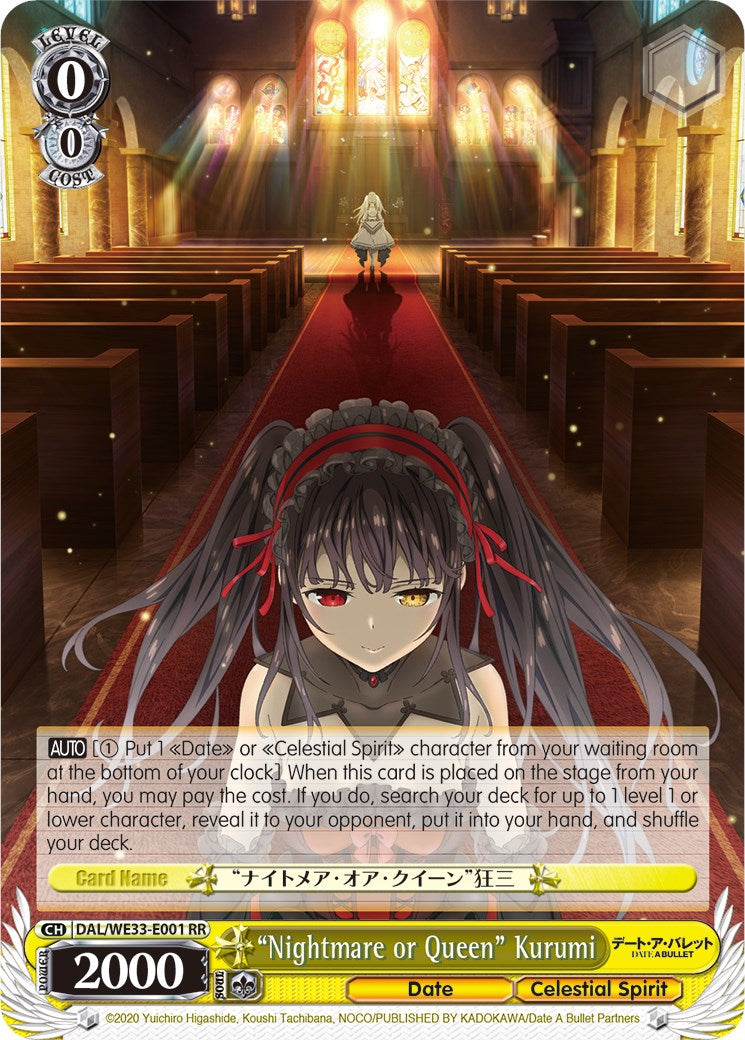 "Nightmare or Queen" Kurumi (Parallel Foil)