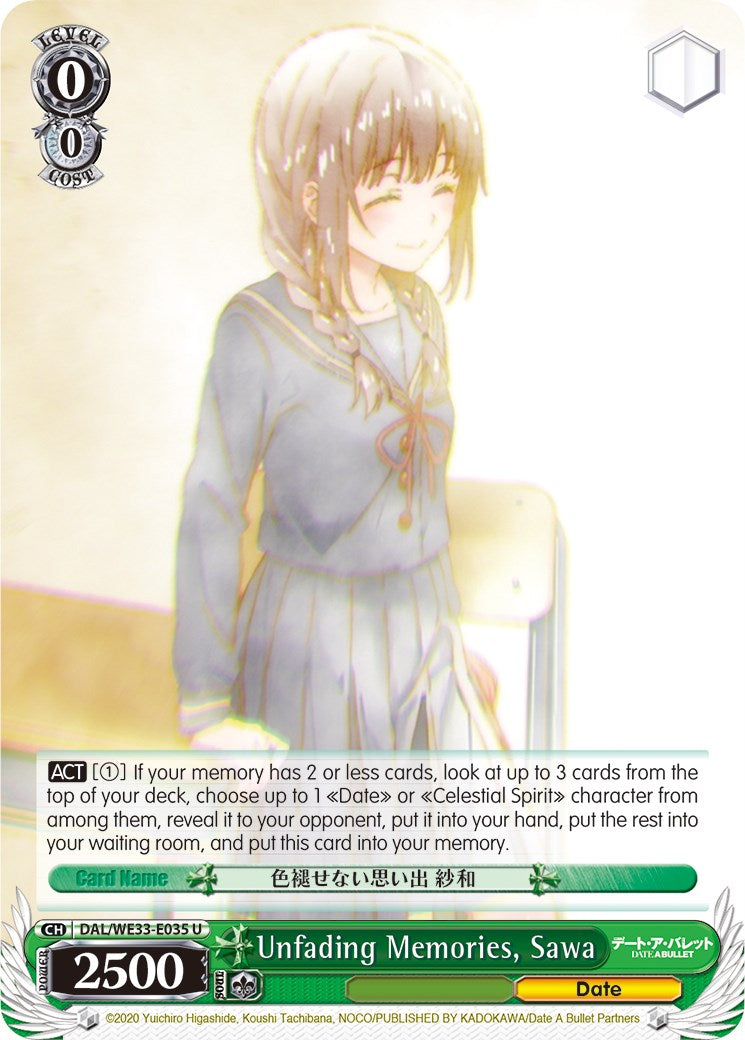 Unfading Memories, Sawa