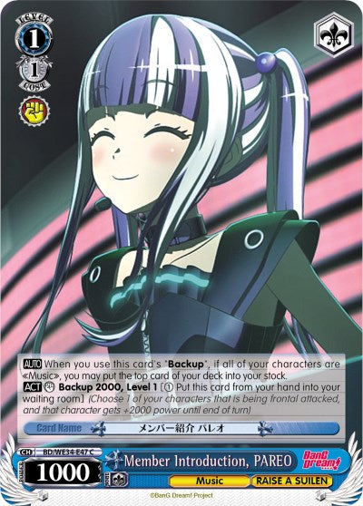 Member Introduction, PAREO (Parallel Foil)