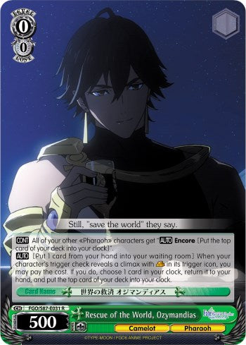 Rescue of the World, Ozymandias