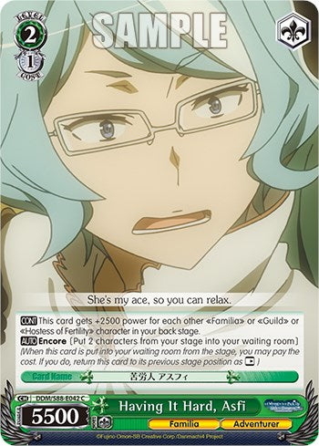 Having It Hard, Asfi