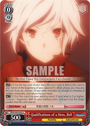 Qualifications of a Hero, Bell