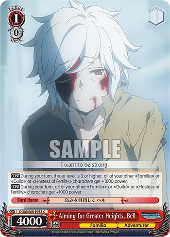 Aiming for Greater Heights, Bell