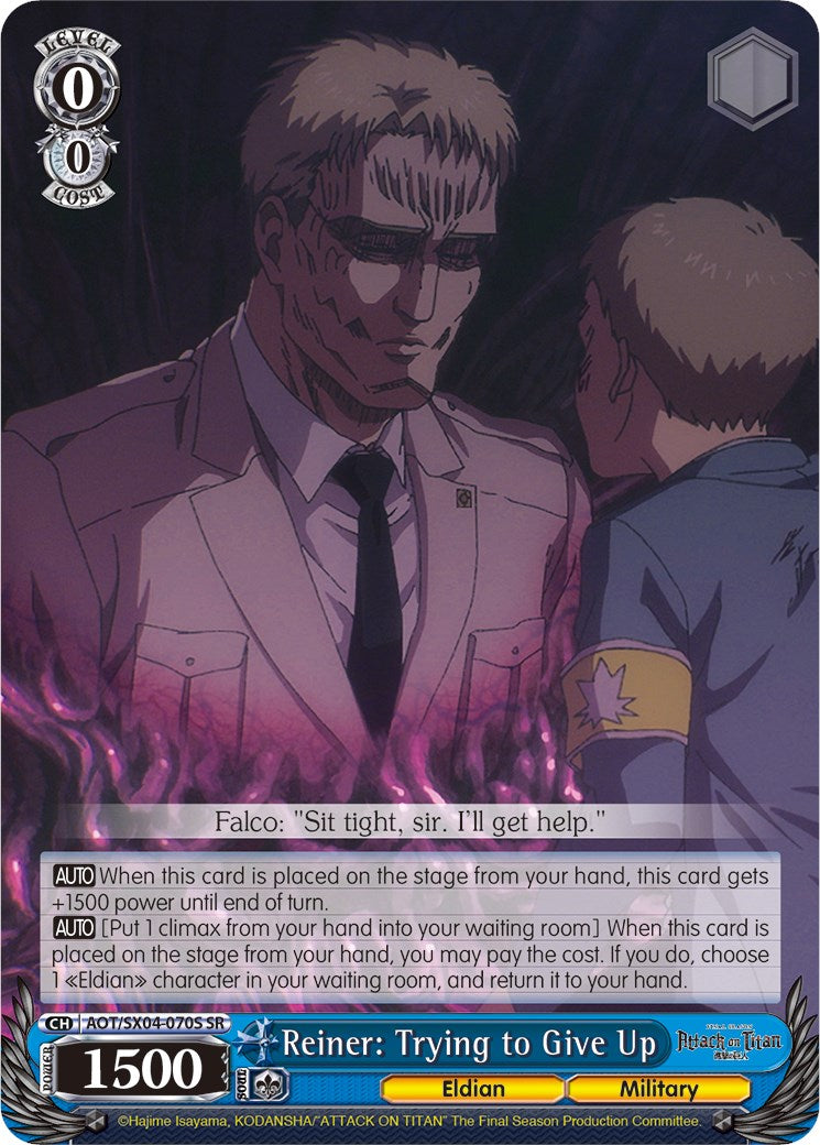 Reiner: Trying to Give Up (SR)