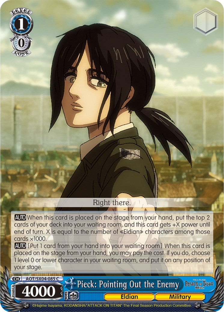 Pieck: Pointing Out the Enemy