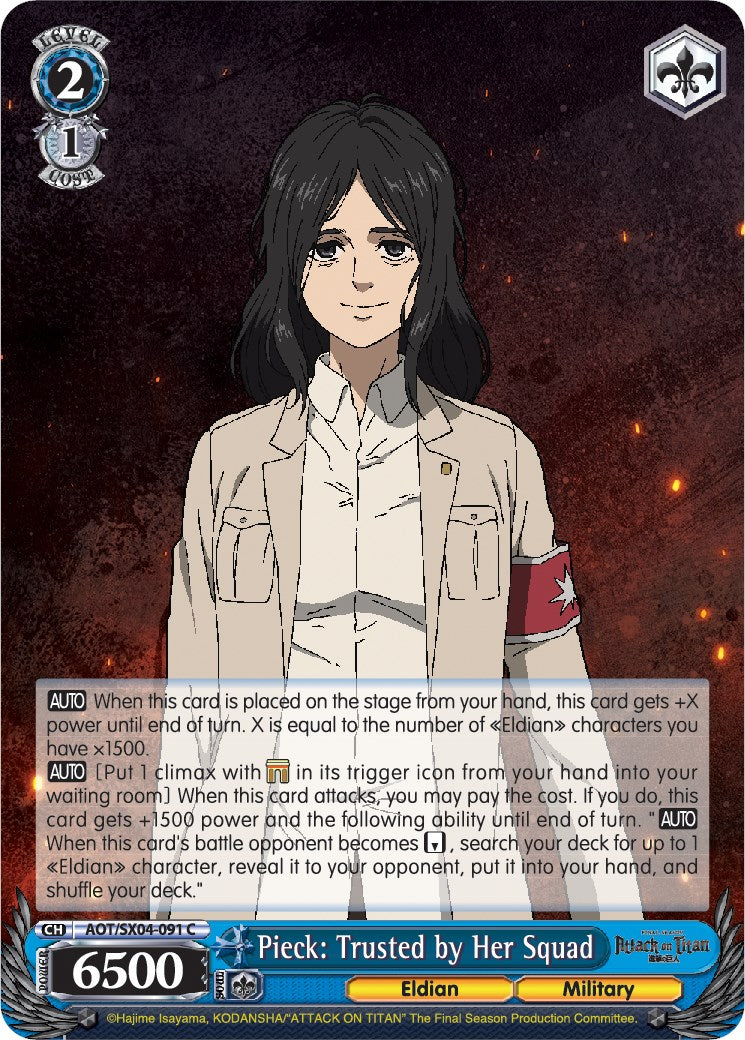 Pieck: Trusted by Her Squad