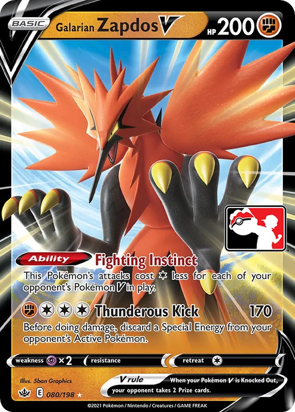 Galarian Zapdos V - 080/198