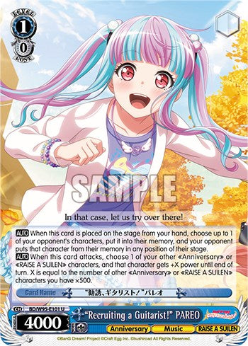 "Recruiting a Guitarist!" PAREO