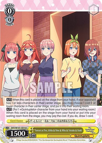 Forever as Five, Ichika & Nino & Miku & Yotsuba & Itsuki