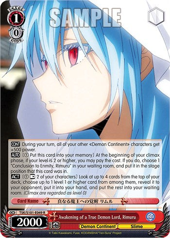 Awakening of a True Demon Lord, Rimuru