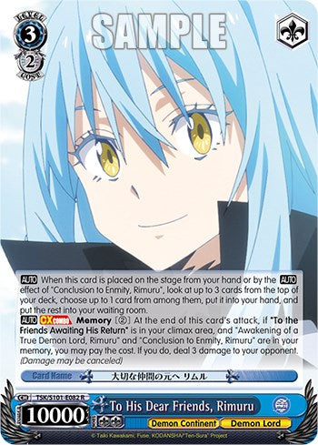 To His Dear Friends, Rimuru