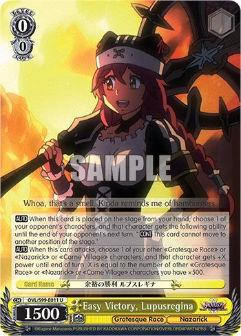 Easy Victory, Lupusregina