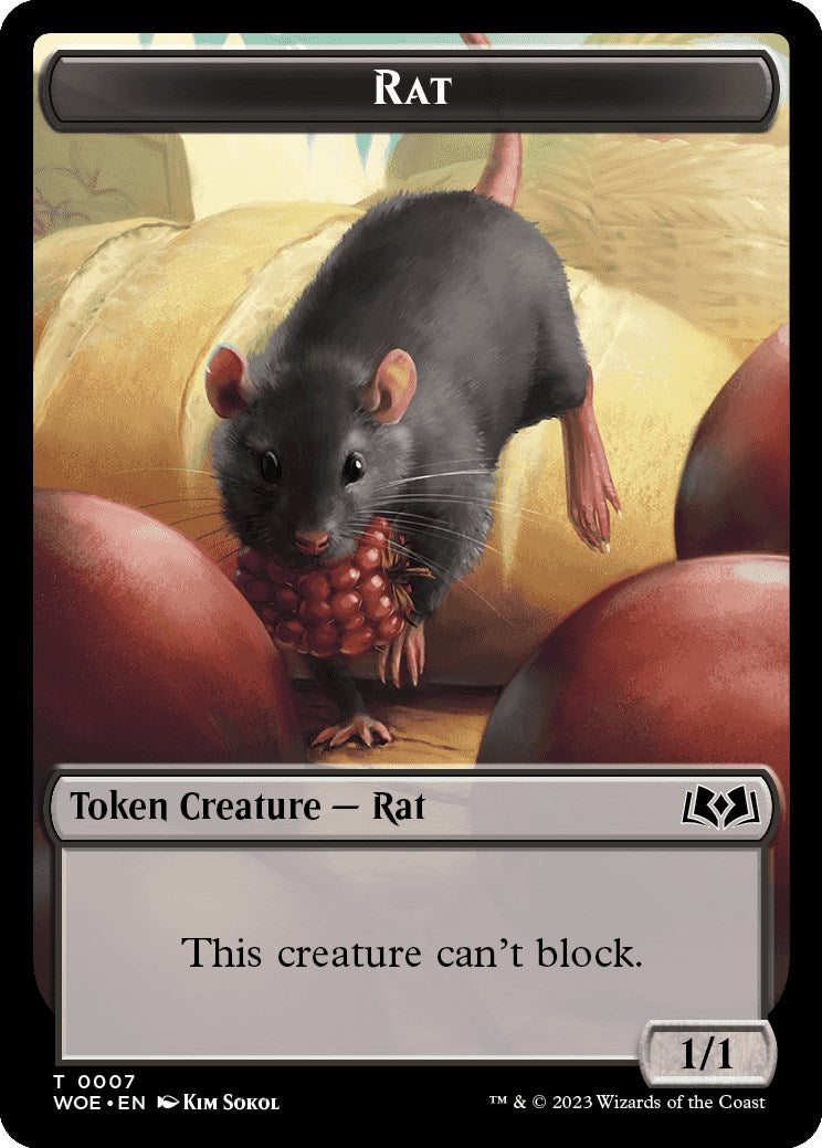 Rat // Food (0012) Double-Sided Token