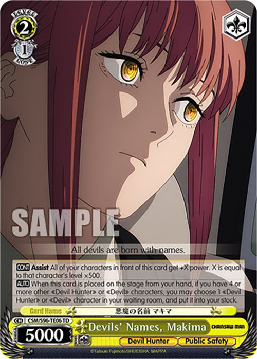 Devils' Names, Makima