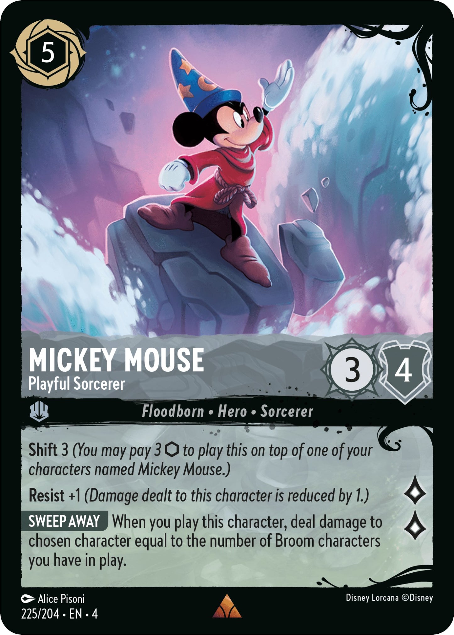 Mickey Mouse - Playful Sorcerer (225/204)