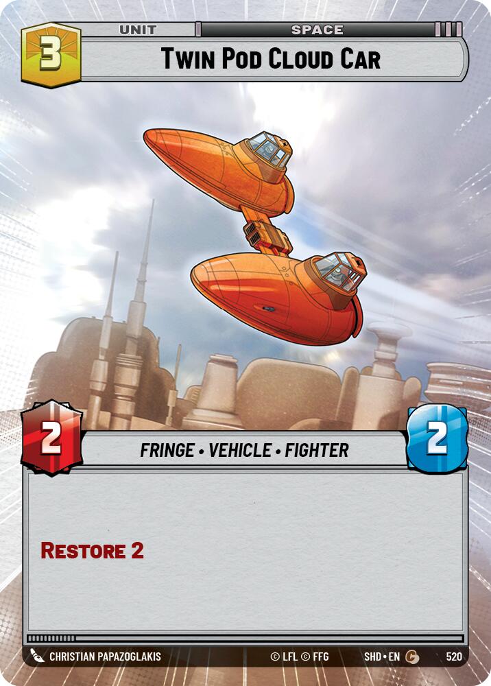 Twin Pod Cloud Car (Hyperspace)
