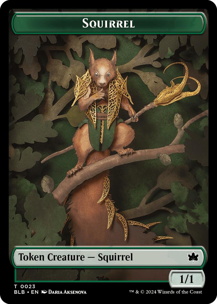 Squirrel // Starscape Cleric Double-Sided Token