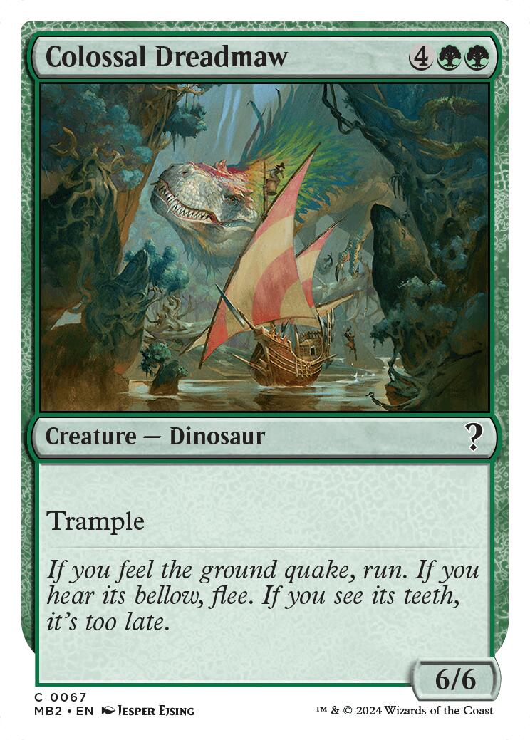 Colossal Dreadmaw (White Border)