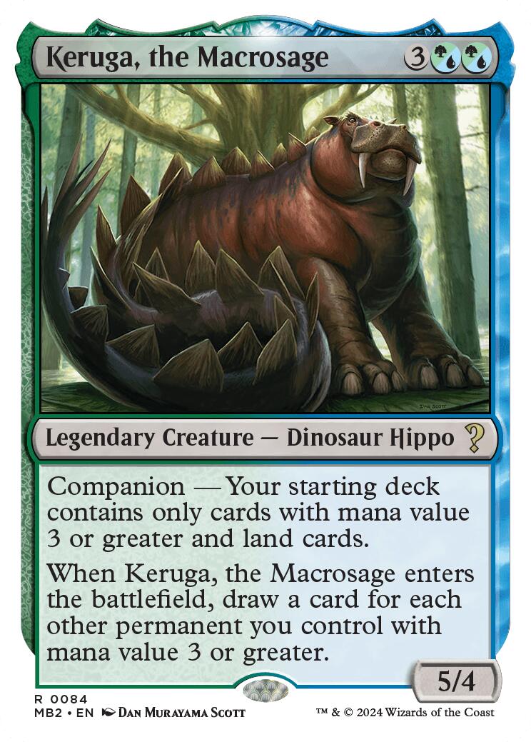 Keruga, the Macrosage (White Border)