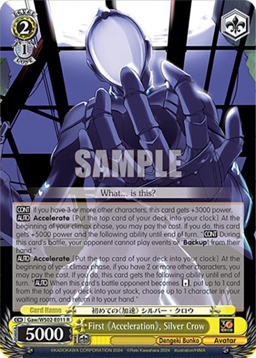 First "Acceleration", Silver Crow