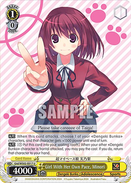 Girl With Her Own Pace, Minori