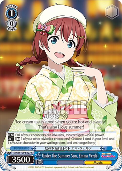 Under the Summer Sun, Emma Verde