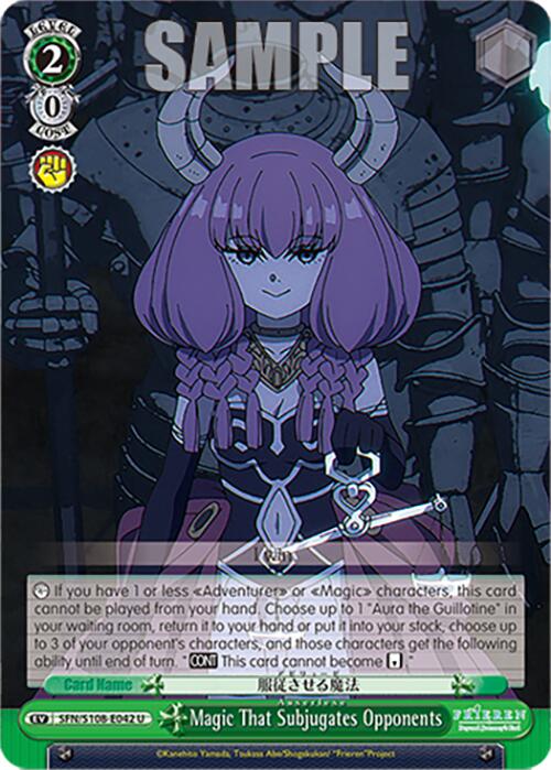 Magic That Subjugates Opponents