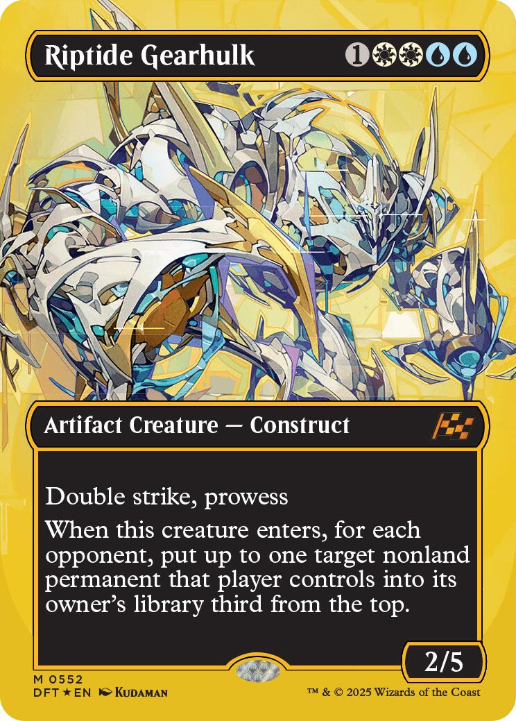 Riptide Gearhulk (Borderless) (First-Place Foil)