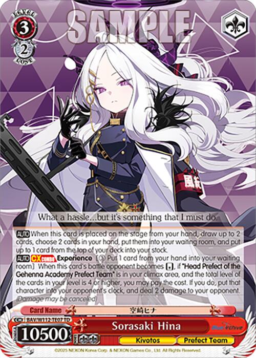 Sorasaki Hina [BAV - BAV/W112-TE07 TD] – Black Vault Gaming