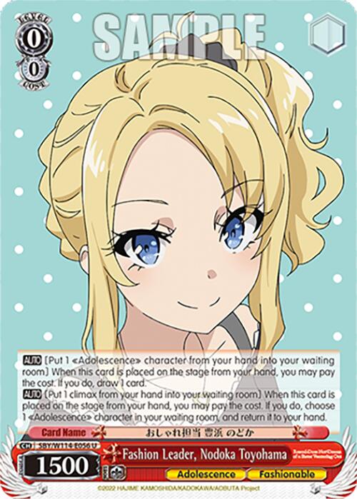 Fashion Leader, Nodoka Toyohama