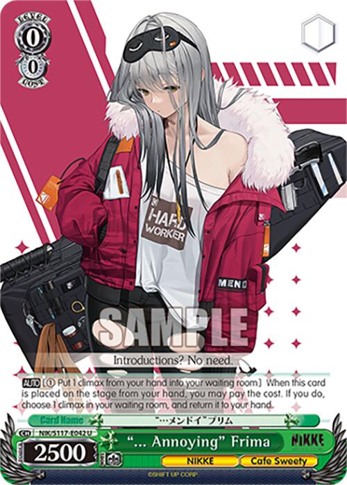 "... Annoying" Frima