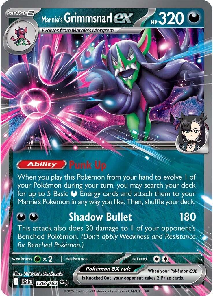 shadow pokemon cards value Marnie's Grimmsnarl ex [DRI