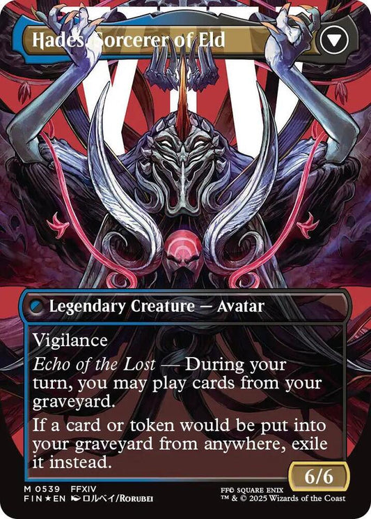 Emet-Selch, Unsundered (Borderless) (Surge Foil) (Back)