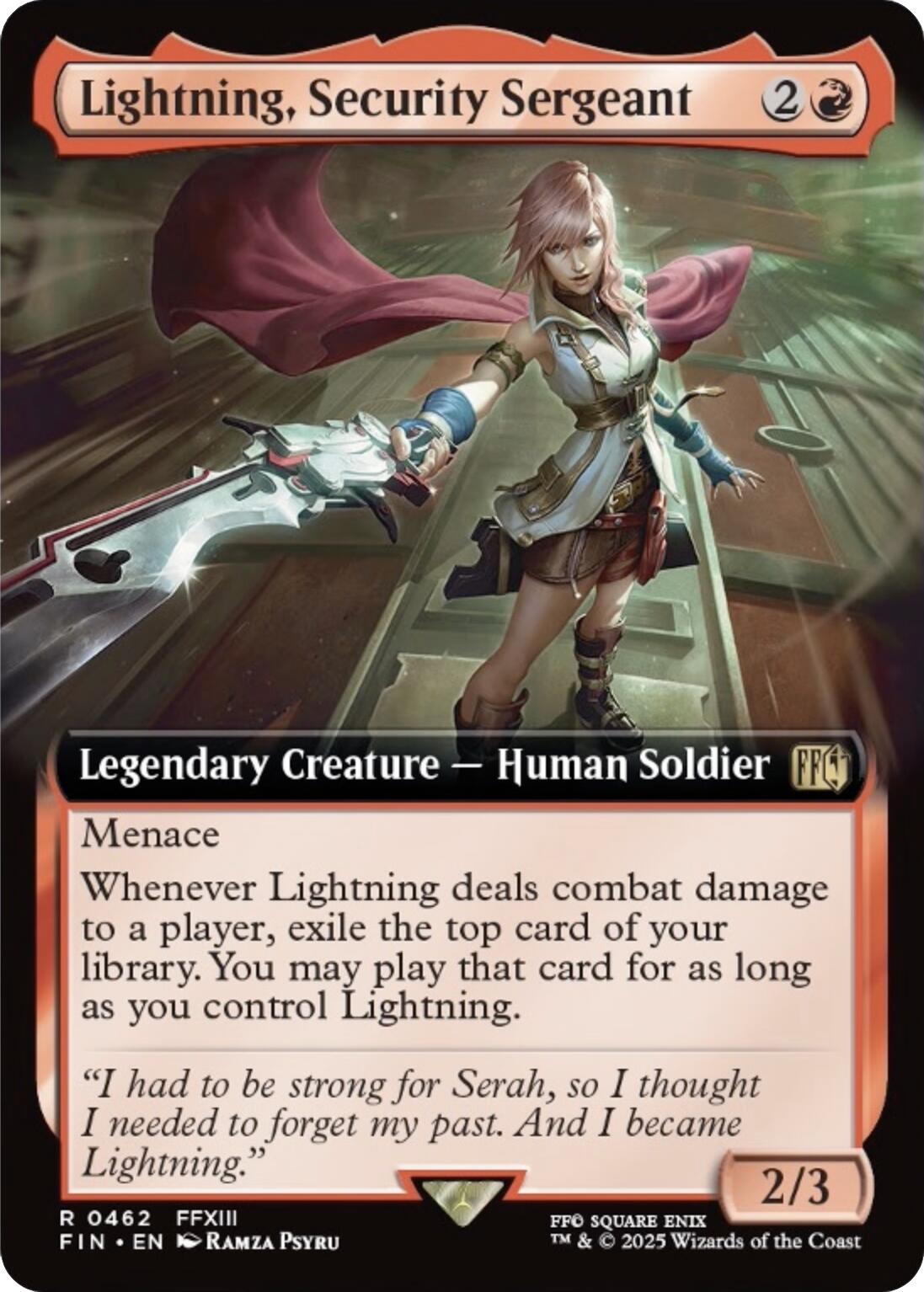 Lightning, Security Sergeant (Extended Art)
