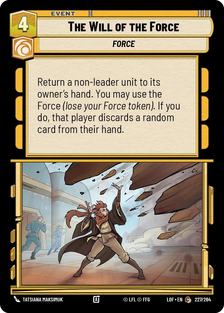 The Will of the Force