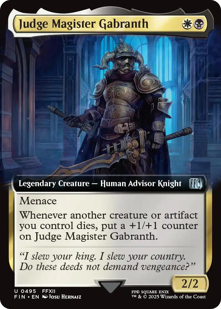 Judge Magister Gabranth (Extended Art)