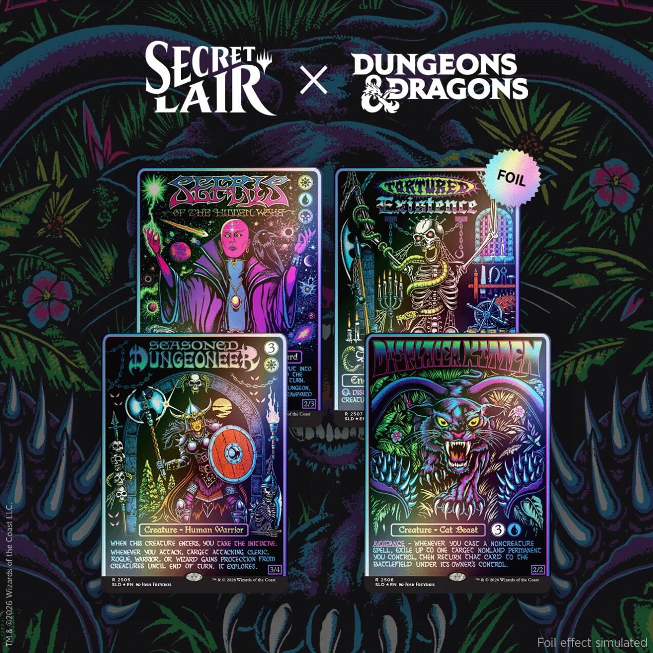 Secret Lair Drop: Secret Lair x Dungeons & Dragons: Black Lights & Dark Dungeons - Traditional Foil Edition