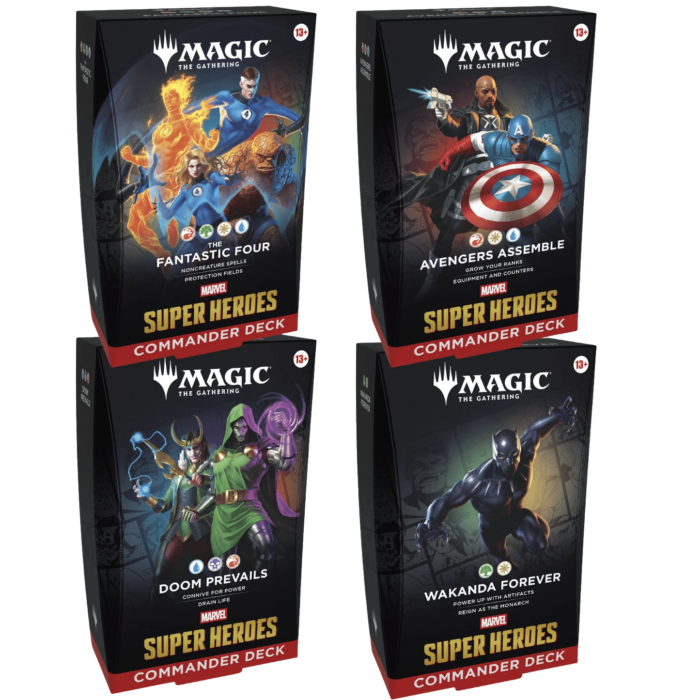*PRE-ORDER* Magic: The Gathering - Marvel Super Heroes Commander Deck CASE - ALL 4 DECKS! (DELAYED PRODUCT. READ BELOW!)
