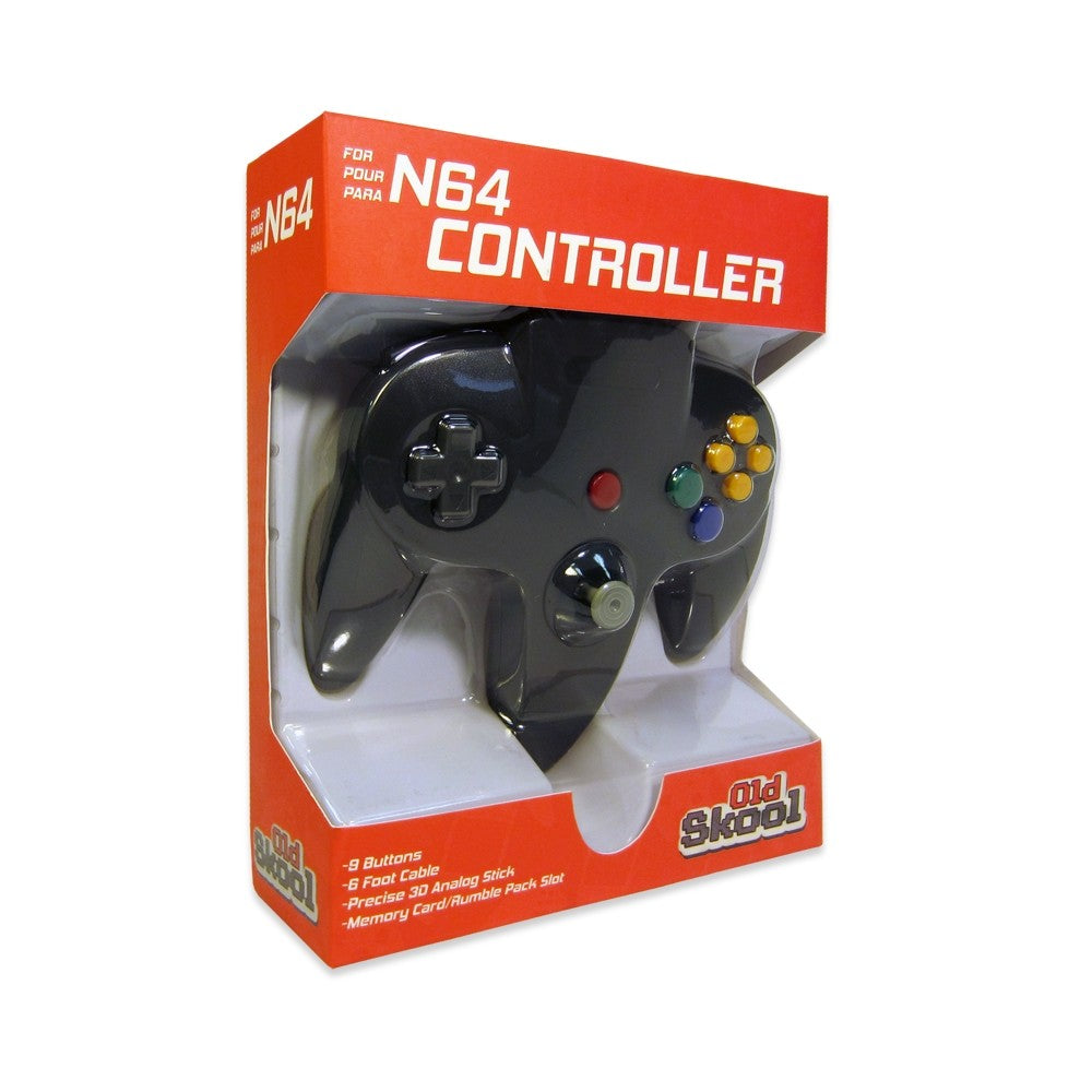 N64 Controller Black - (Old Skool)