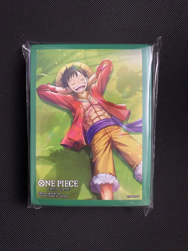 One Piece TCG: Sleeping Luffy Sleeves Black Vault Gaming One Piece TCG: Sleeping Luffy Sleeves Black Vault Gaming